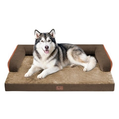 MEKIY cama para perros grandes con funda lavable, fácil limpieza.
