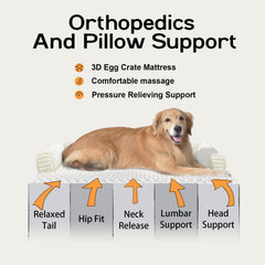 Cama MEKIY para perro grande: funda lavable para limpieza fácil