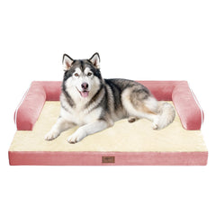 Cama MEKIY para perro grande con espuma de alta densidad para apoyo cómodo