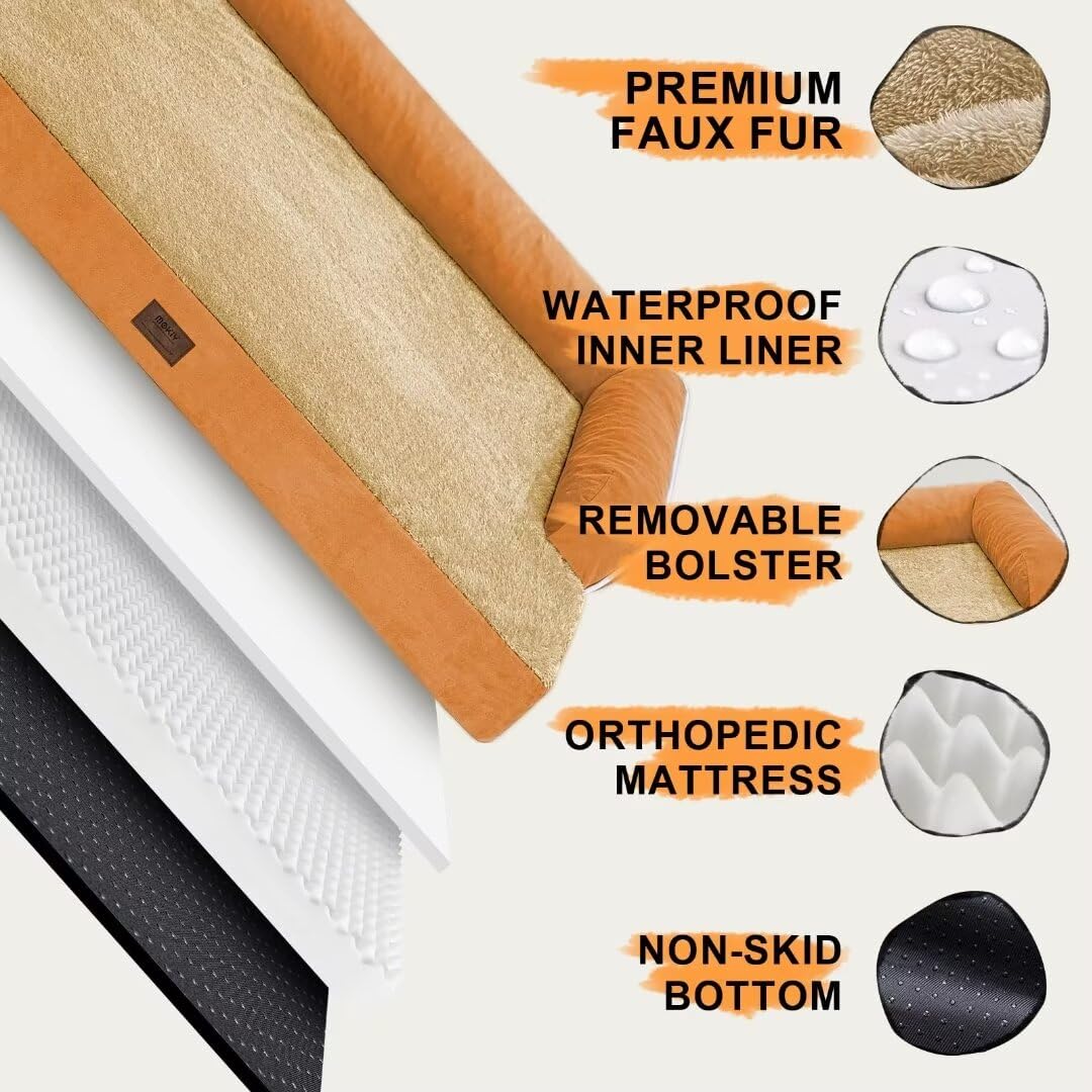 MEKIY cama grande, funda impermeable, limpieza sencilla.