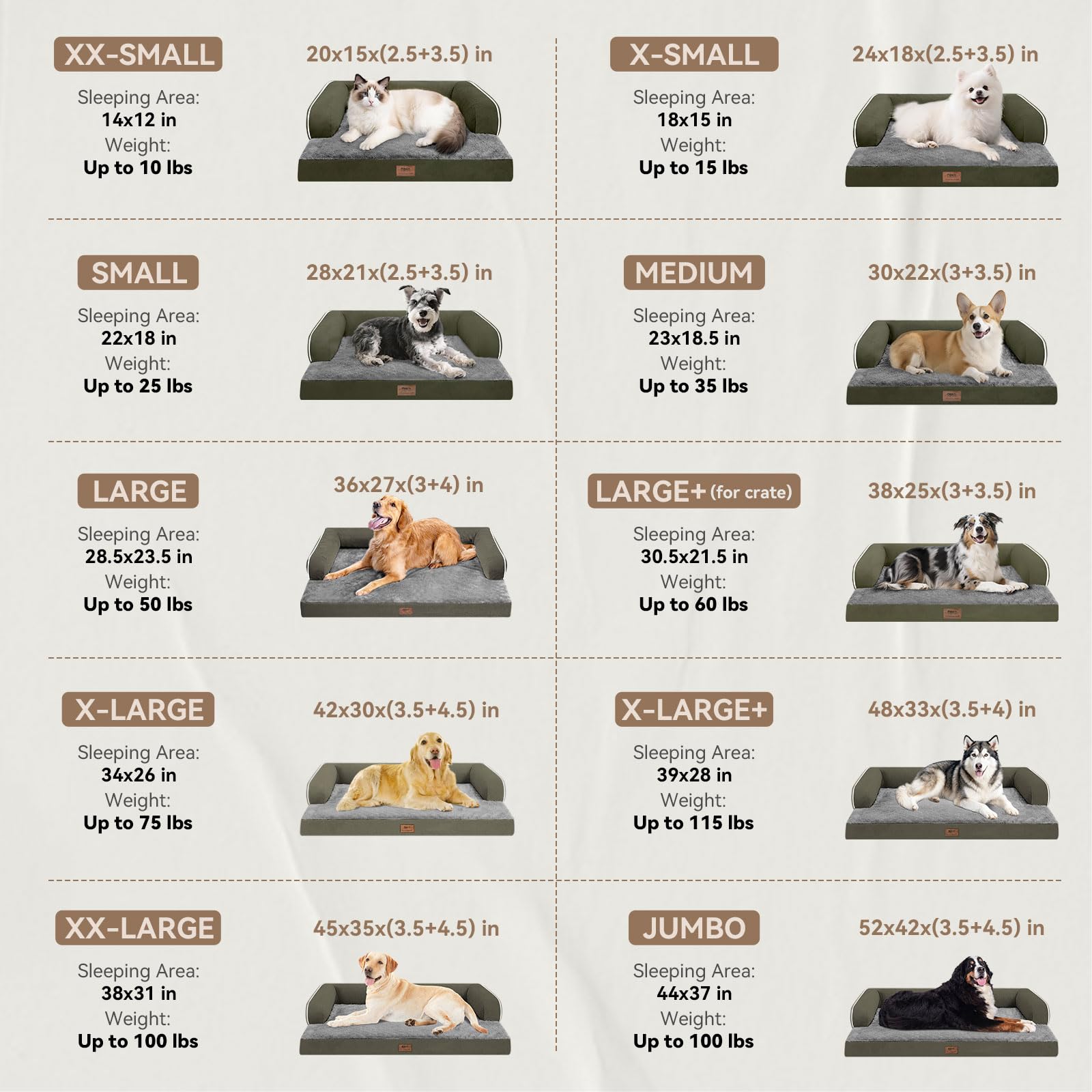 MEKIY espuma tipo huevo ofrece soporte ortopédico para articulaciones de perros.