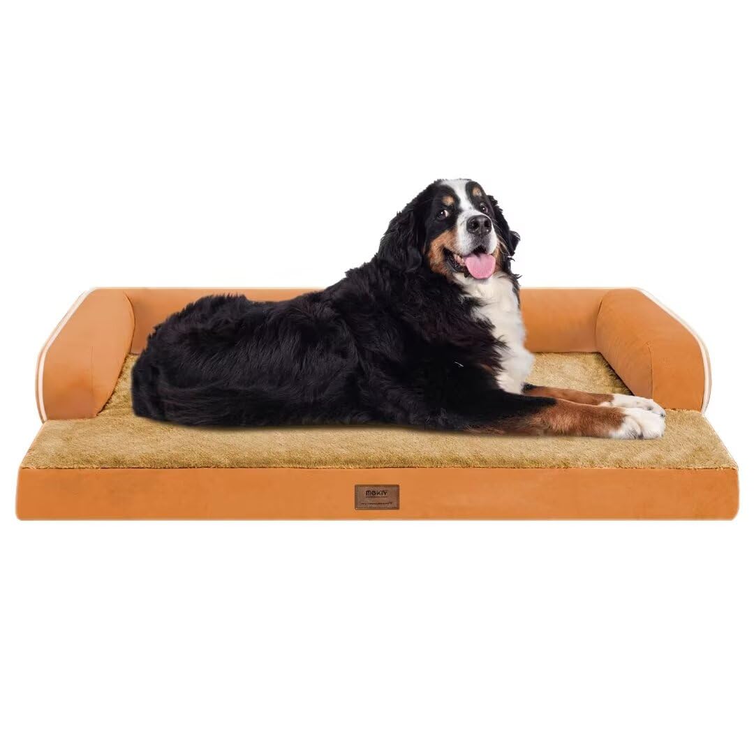 MEKIY cama grande ortopédica para perros, soporte para articulaciones.
