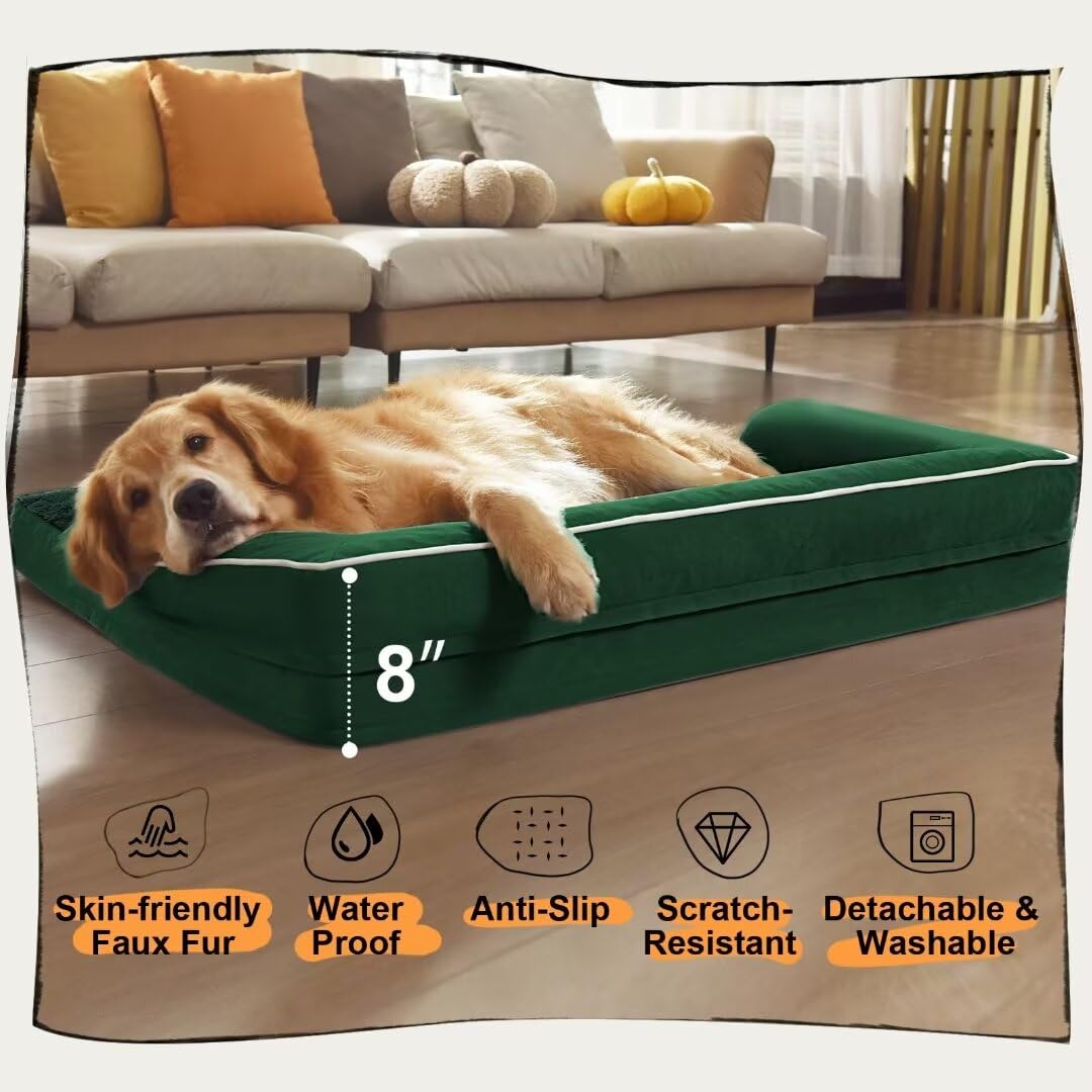 Tamaño XXL 45x35x8 pulgadas para perros grandes.