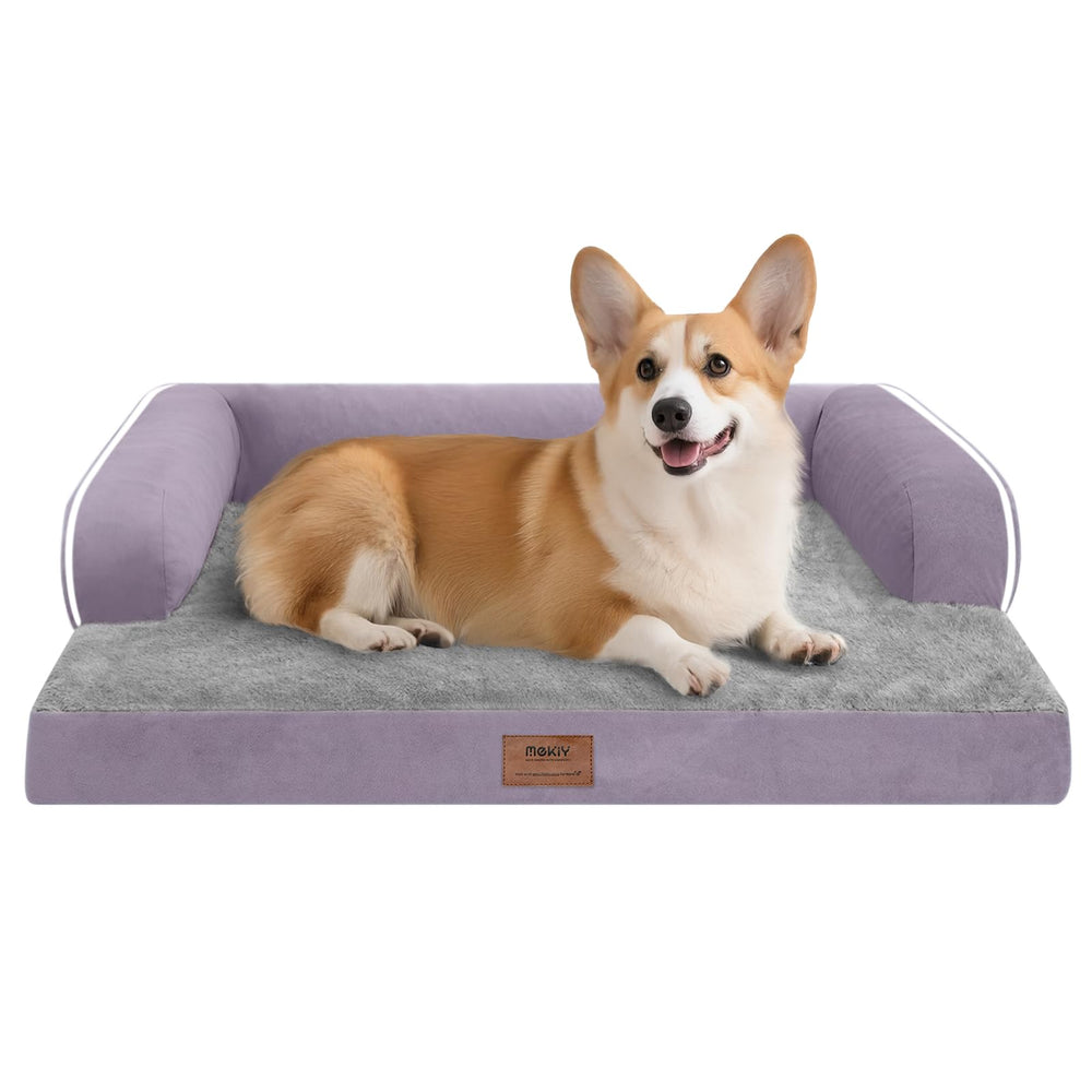 Cama MEKIY para perros mediana con soporte ortopédico para dormir mejor.