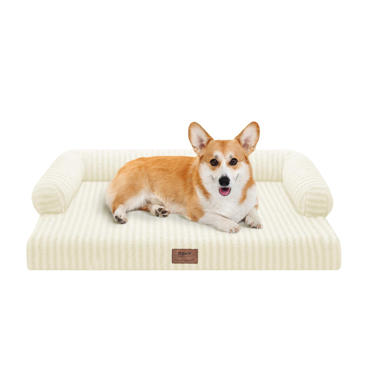 Cama MEKIY ortopédica para perros con espuma 28D, descanso cómodo.