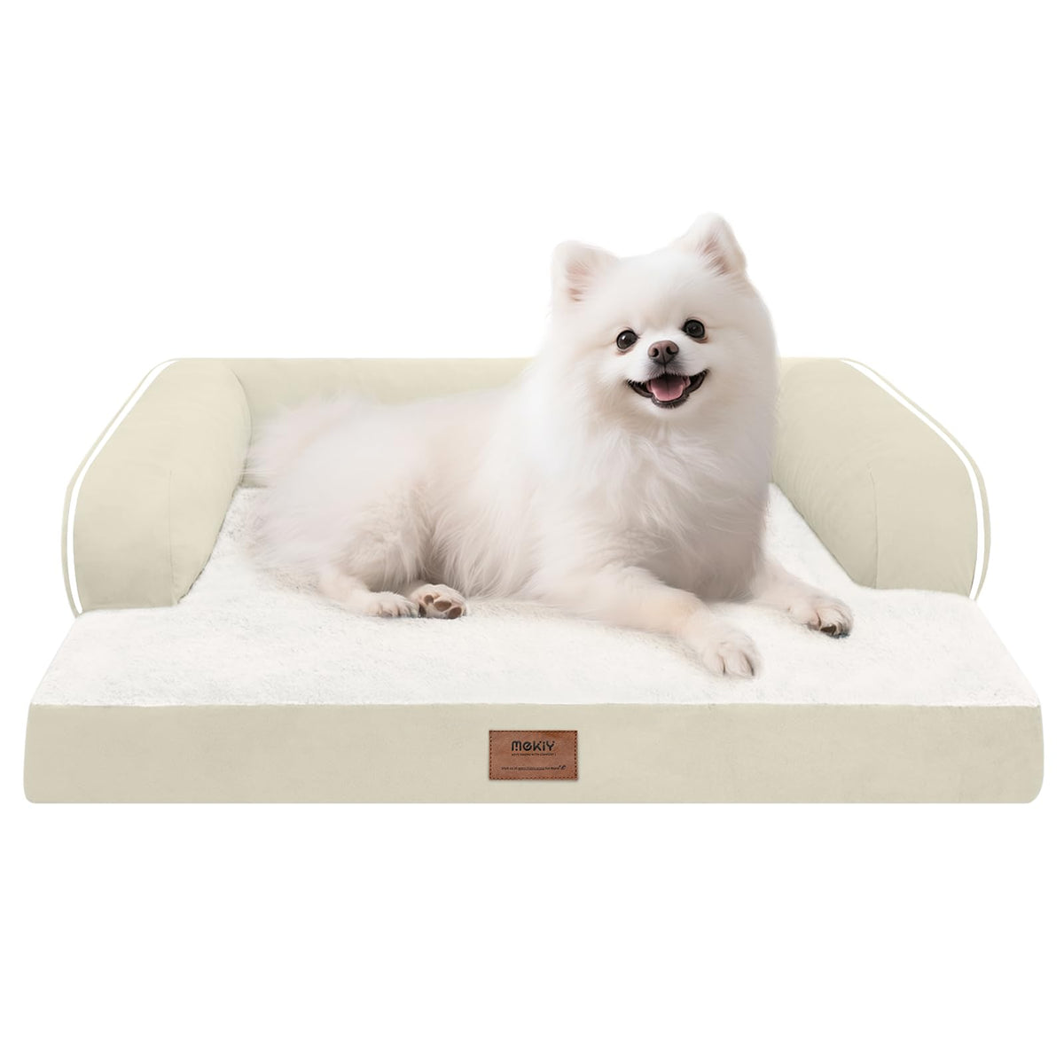 MEKIY cama para perro ortopédica con espuma para mayor confort.