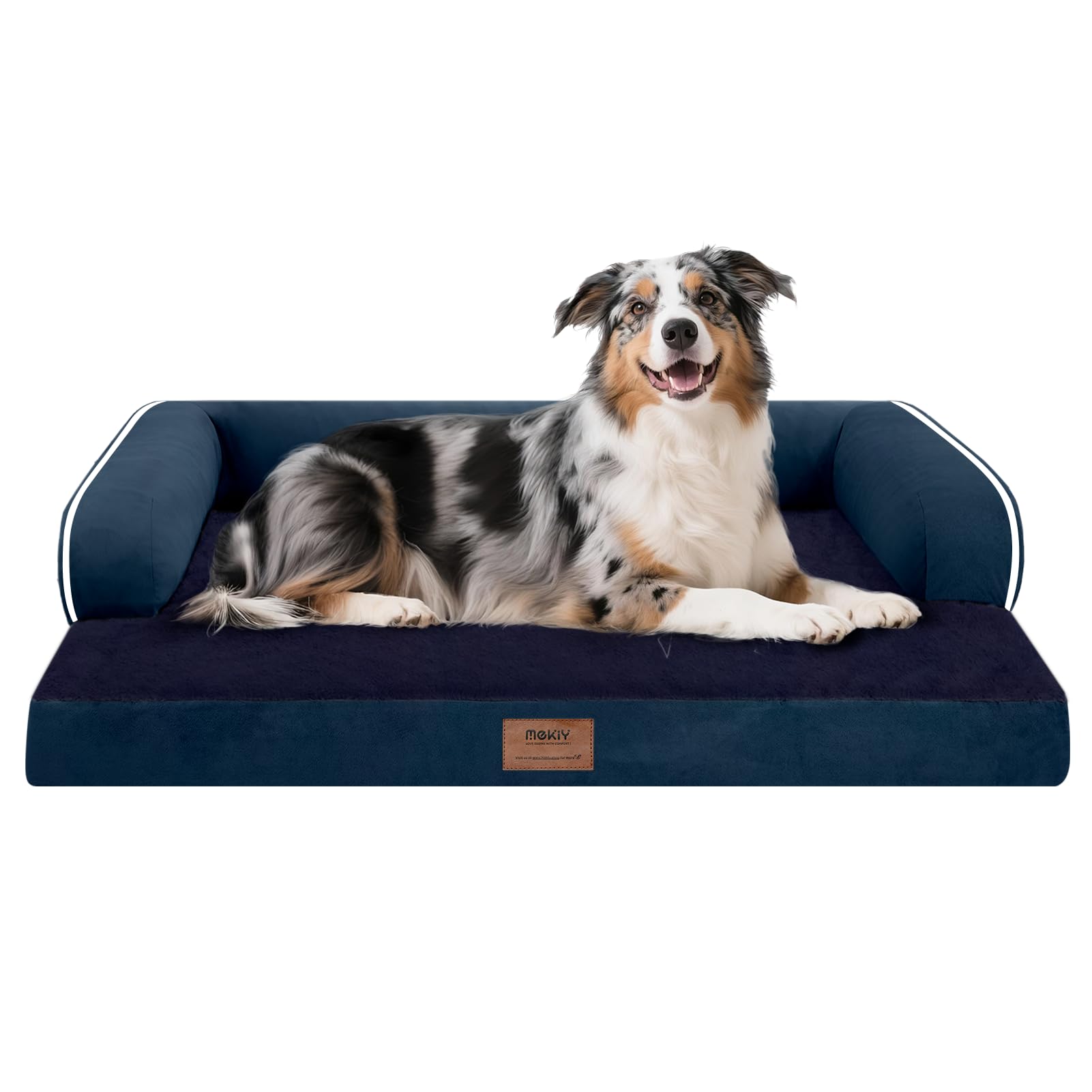 MEKIY cama ortopédica para perros grandes, soporte cómodo para articulaciones.