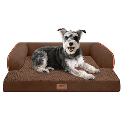 Cama MEKIY para perro pequeño con soporte ortopédico de espuma.