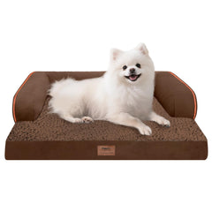Cama MEKIY para perro pequeño con soporte ortopédico para descanso cómodo.