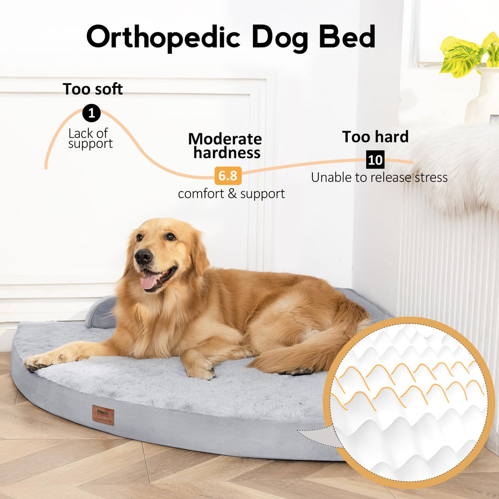 MEKIY cama XL con apoyo para cuello y cabeza para descanso cómodo