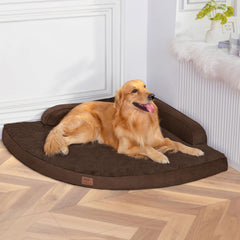MEKIY cama para perro grande, espuma viscoelástica tipo panal, descanso estable.