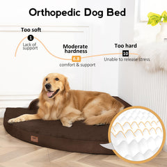 MEKIY cama para perros XXXL con funda lavable para facilitar la limpieza.