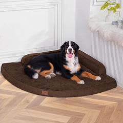 MEKIY cama para perros XXXL con borde acolchado para mayor confort del cuello.