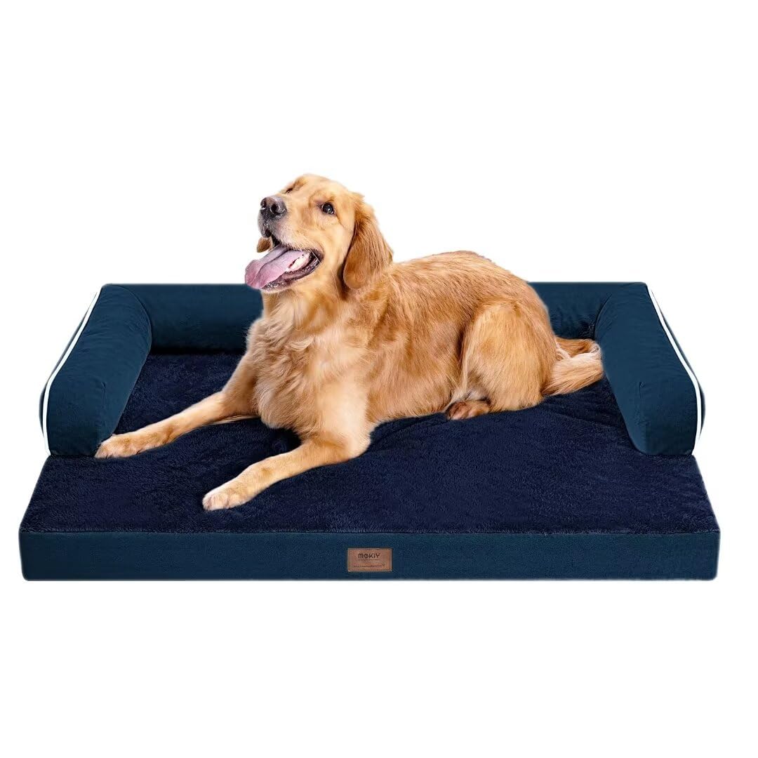 MEKIY dimensiones 36x27x7 pulgadas adecuadas para perros grandes.