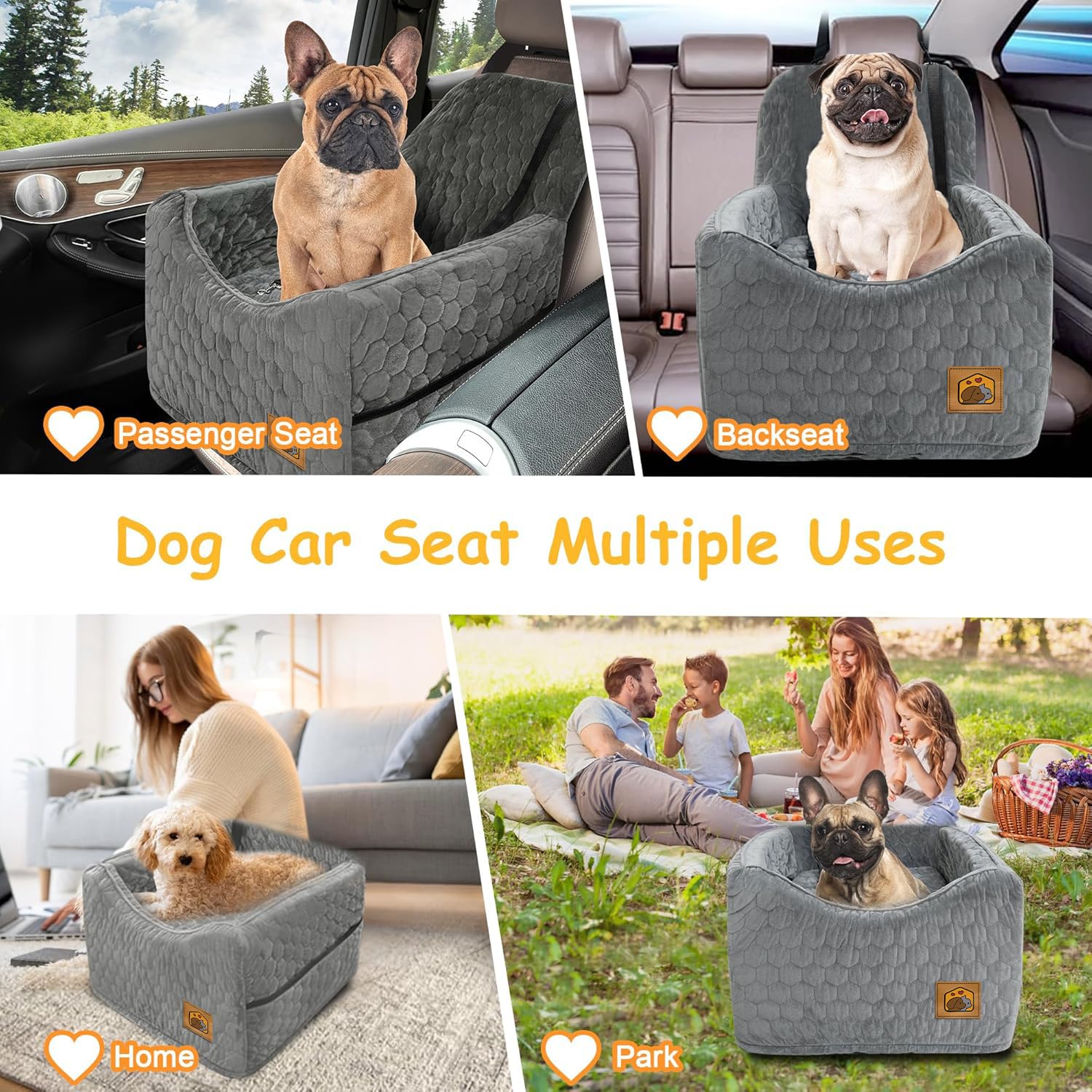 Melafa365 asiento perro coche expansion 24 horas para uso inmediato