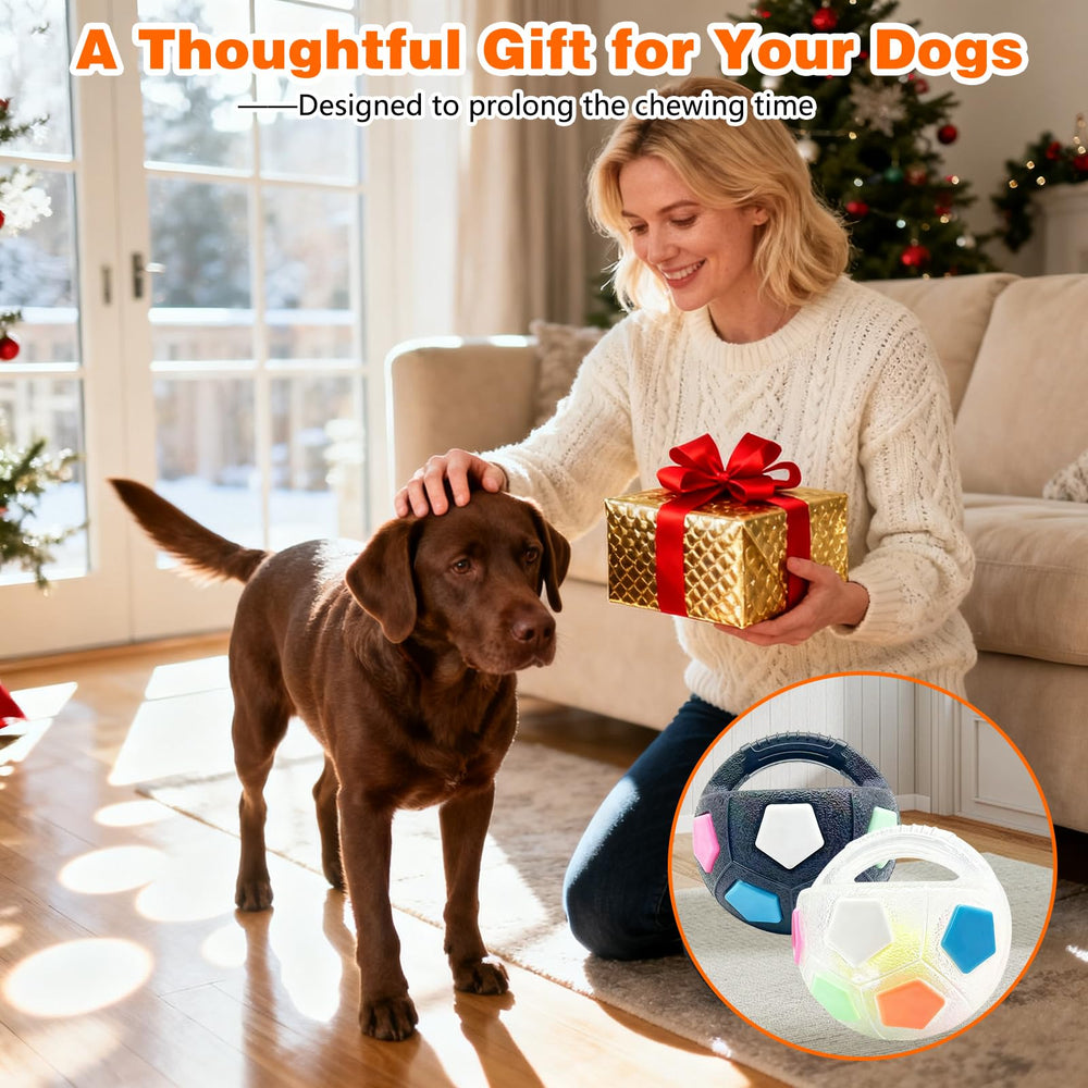 Bola de Mellow Dog apta para todas las razas y tamaños, versátil para casa y exterior.