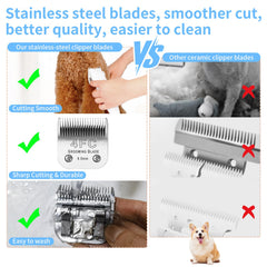 MEMIRY cuchilla 4FC 9-5 mm para mascotas, compatibilidad amplia con equipos profesionales
