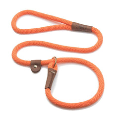 Mendota correa deslizante en naranja, combinación collar y correa para paseos.