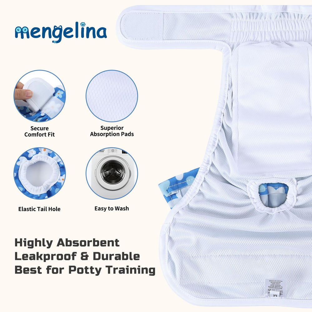 Pañales Mengelina con capa absorbente interior para mayor sequedad y control.