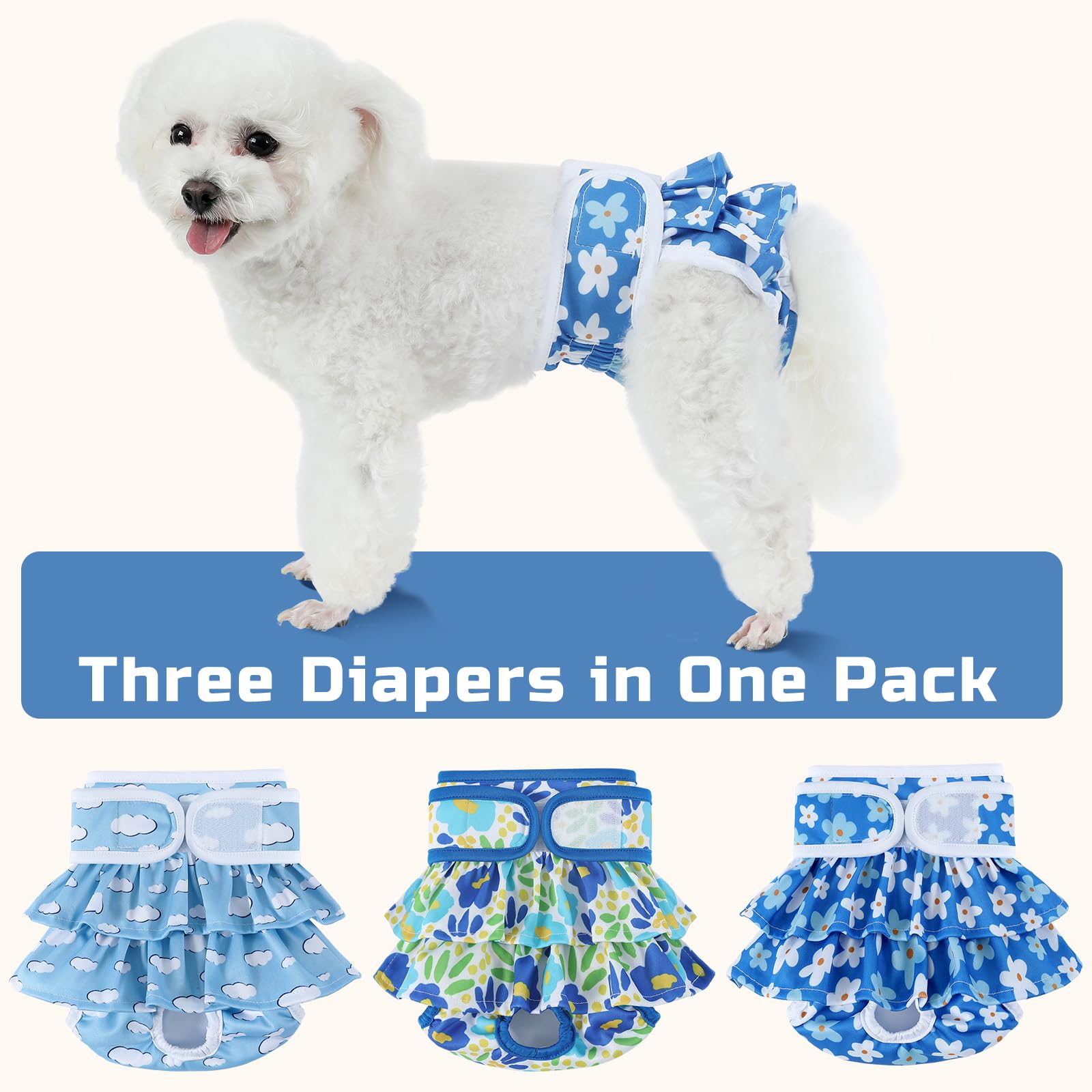 Diseño en falda de Mengelina que mejora la comodidad y aceptación del perro.