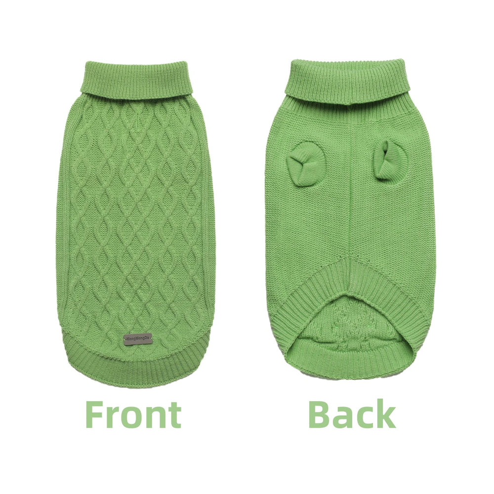 Detalle de cuello alto MengMengDa con ajuste cómodo.