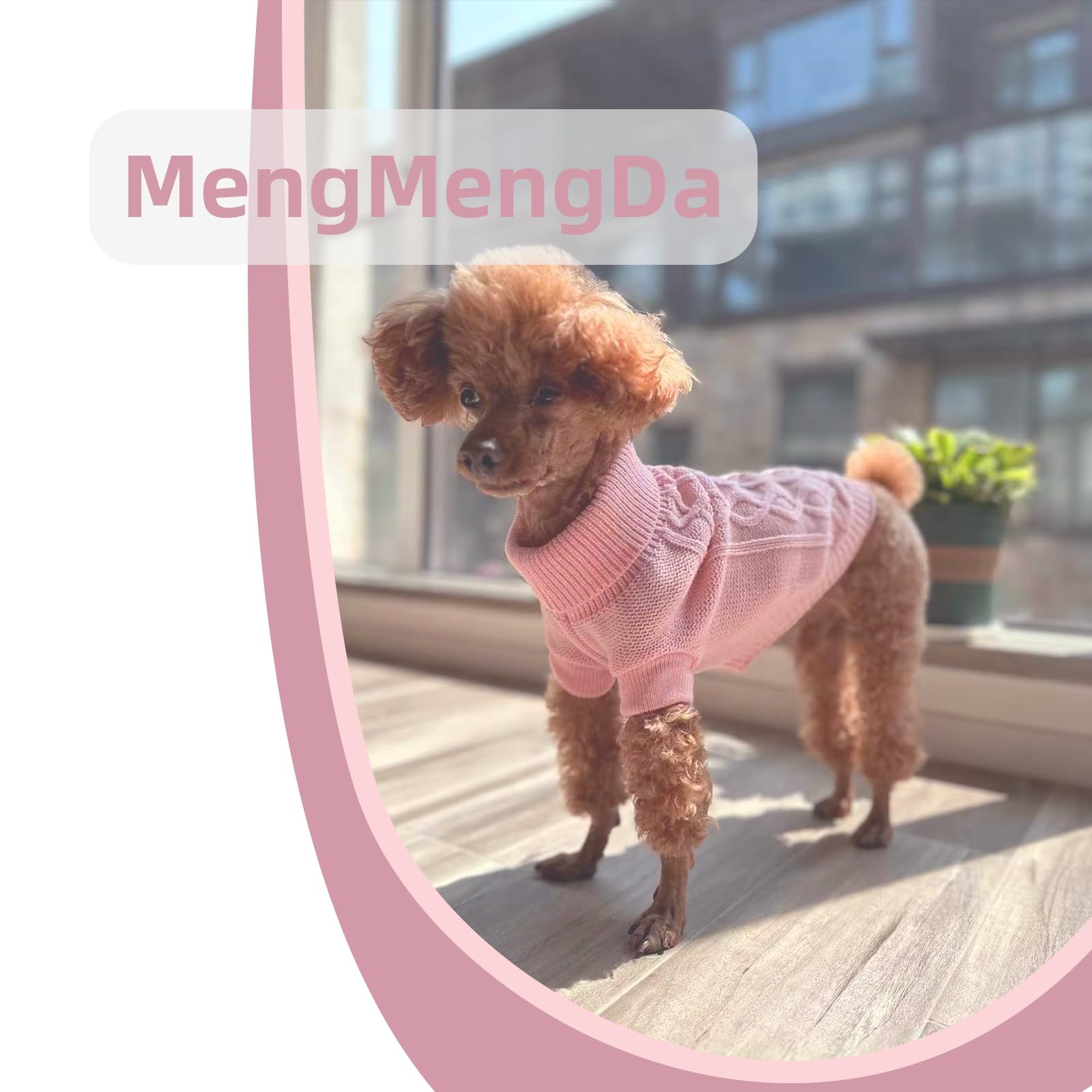 Diseño jacquard liso MengMengDa, adecuado para razas pequeñas.