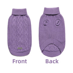MengMengDa suéter para perro pequeño, vista trasera, estilo clásico.