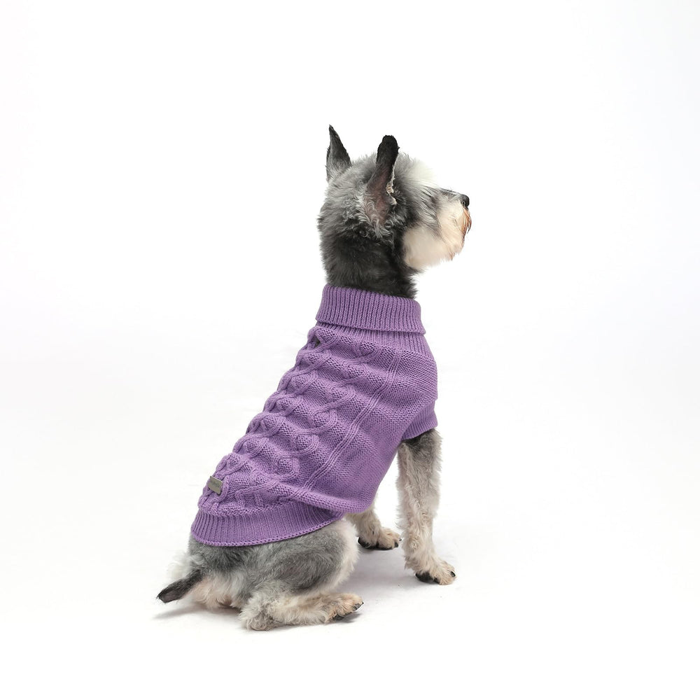 MengMengDa suéter para perro pequeño, vista frontal, cálido para paseos.
