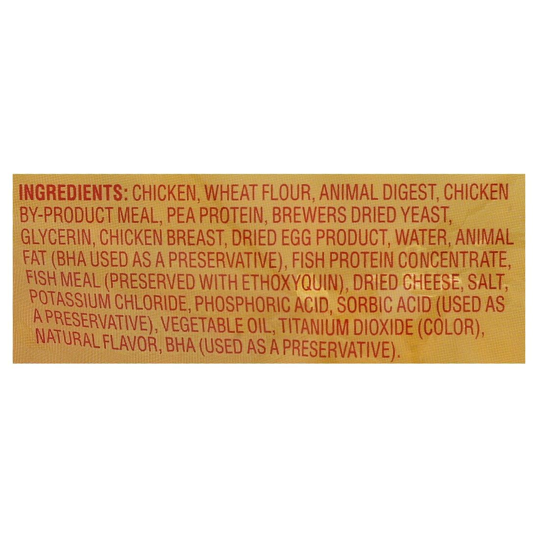 Meow Mix Irresistibles con pollo real, snack sabroso para gatos