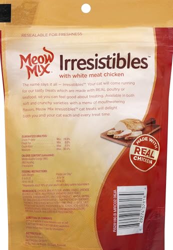 Textura suave de Meow Mix Irresistibles para mordiscos suaves y fáciles