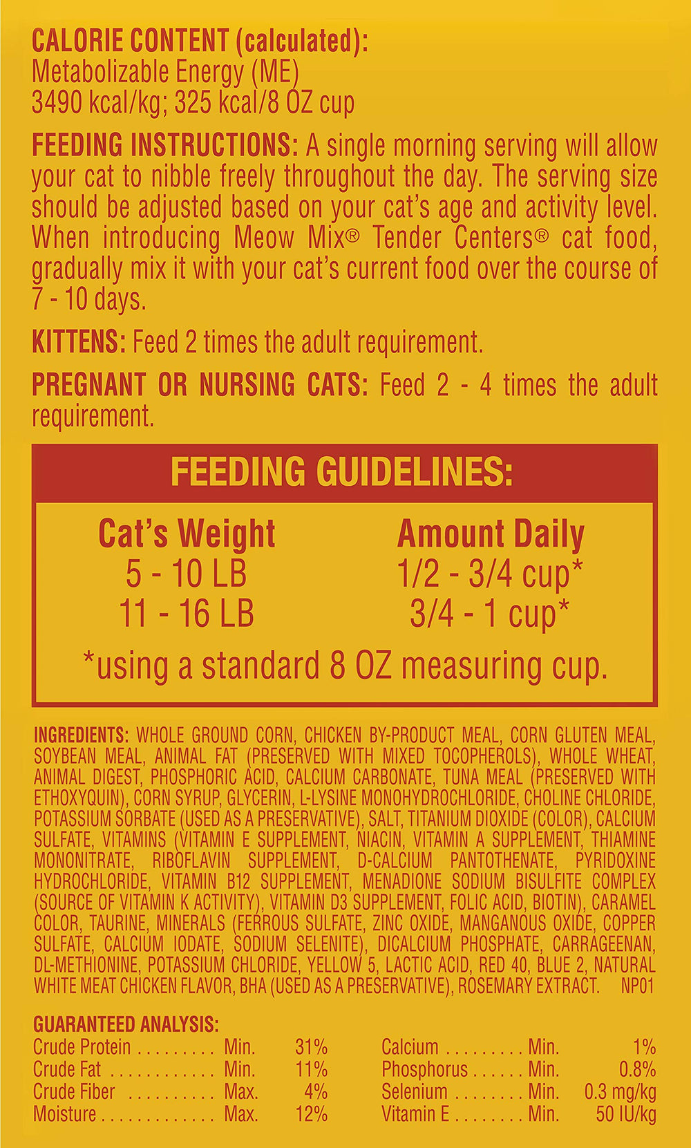 Meow Mix sabor pollo y atún para la hora de la comida