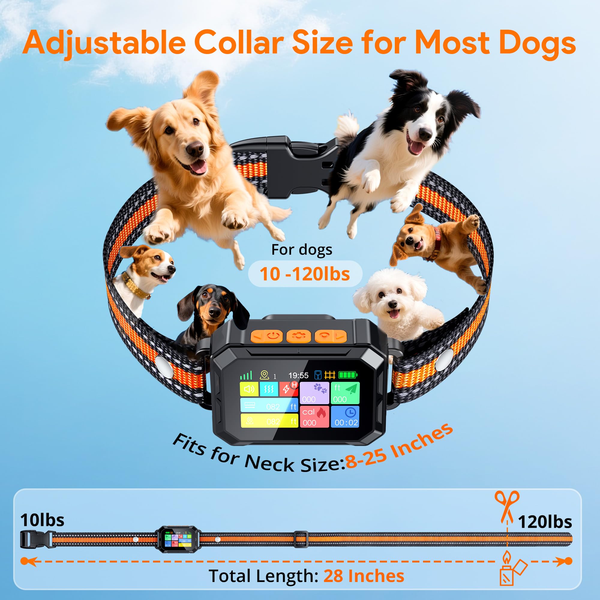 Meowant ajuste de tamaño para perros 10-120 lb.