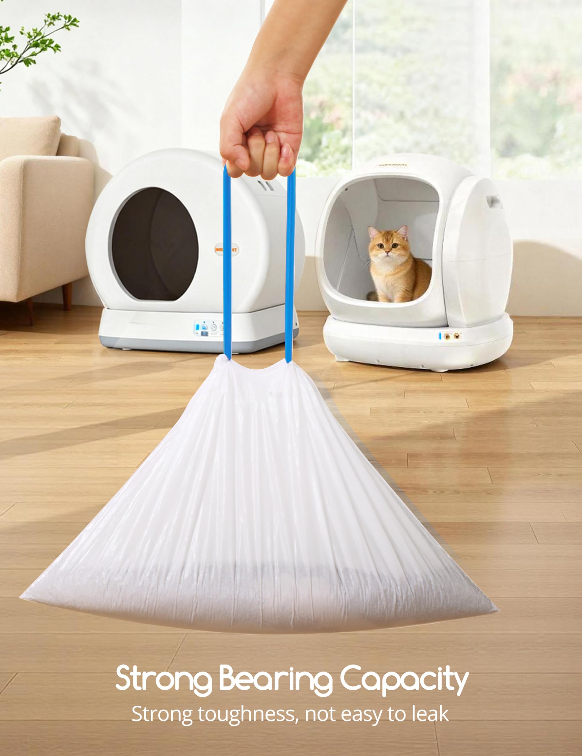 Meowant bolsas para arena con cierre, fáciles de desechar.