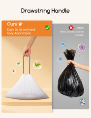 Meowant bolsa para caja de arena de 10 kg, diseño resistente.
