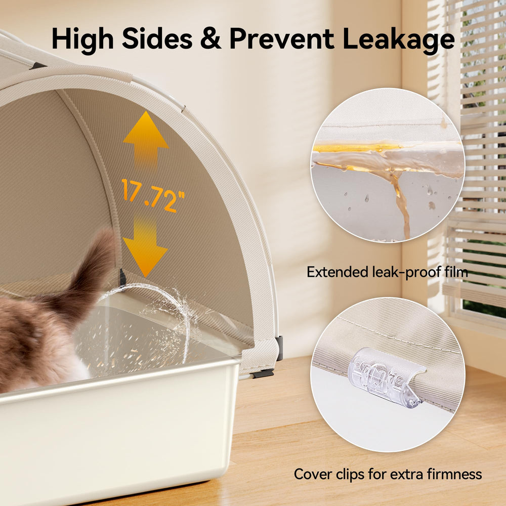 Dimensiones 85 L, caja de arena XL para gatos grandes.