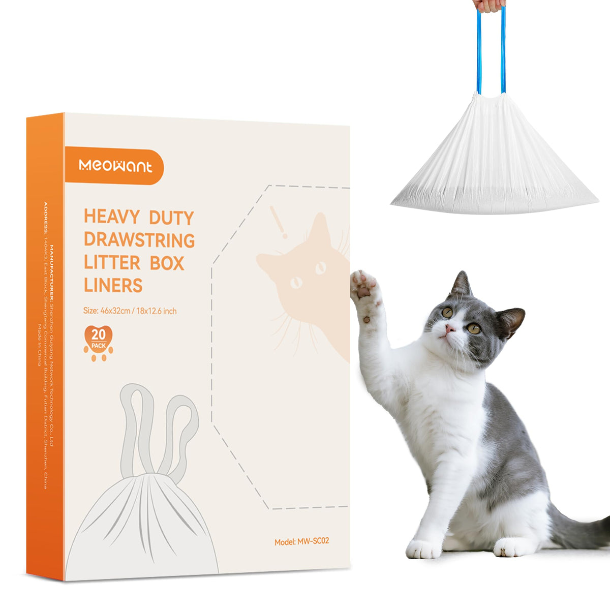 Meowant fundas para bandeja automática, tamaño 46x32 cm, resistentes a desgarros.