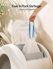 Meowant liner con cierre doble para cambios limpios y sin olores.