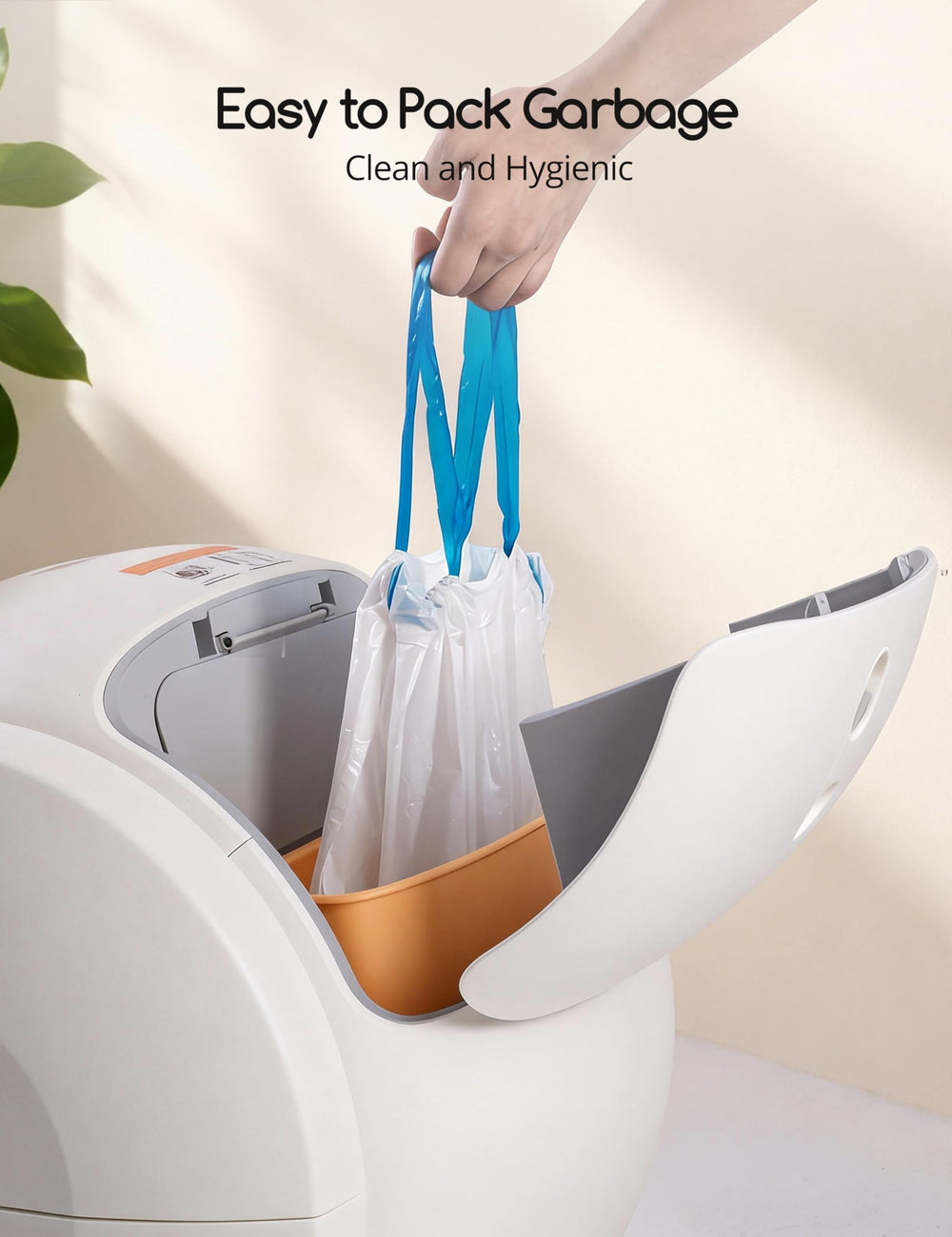 Meowant liner desechable para limpieza rápida y sin contacto.