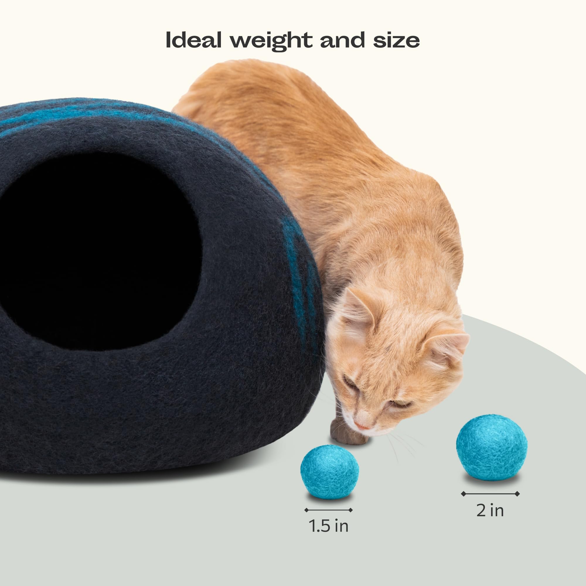 MEOWFIA bolas de lana con textura que estimula la actividad de tu mascota
