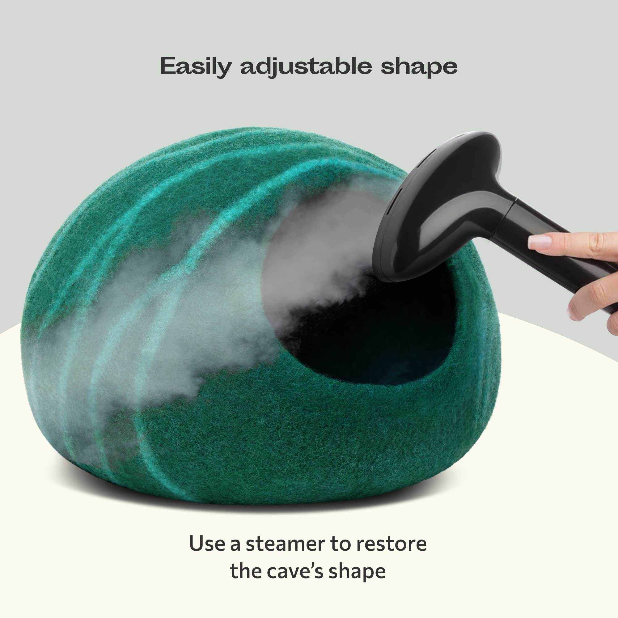 MEOWFIA cama para gato, diseño compacto y práctico.
