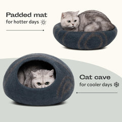 Cueva en gris pizarra, diseño elegante para el hogar.