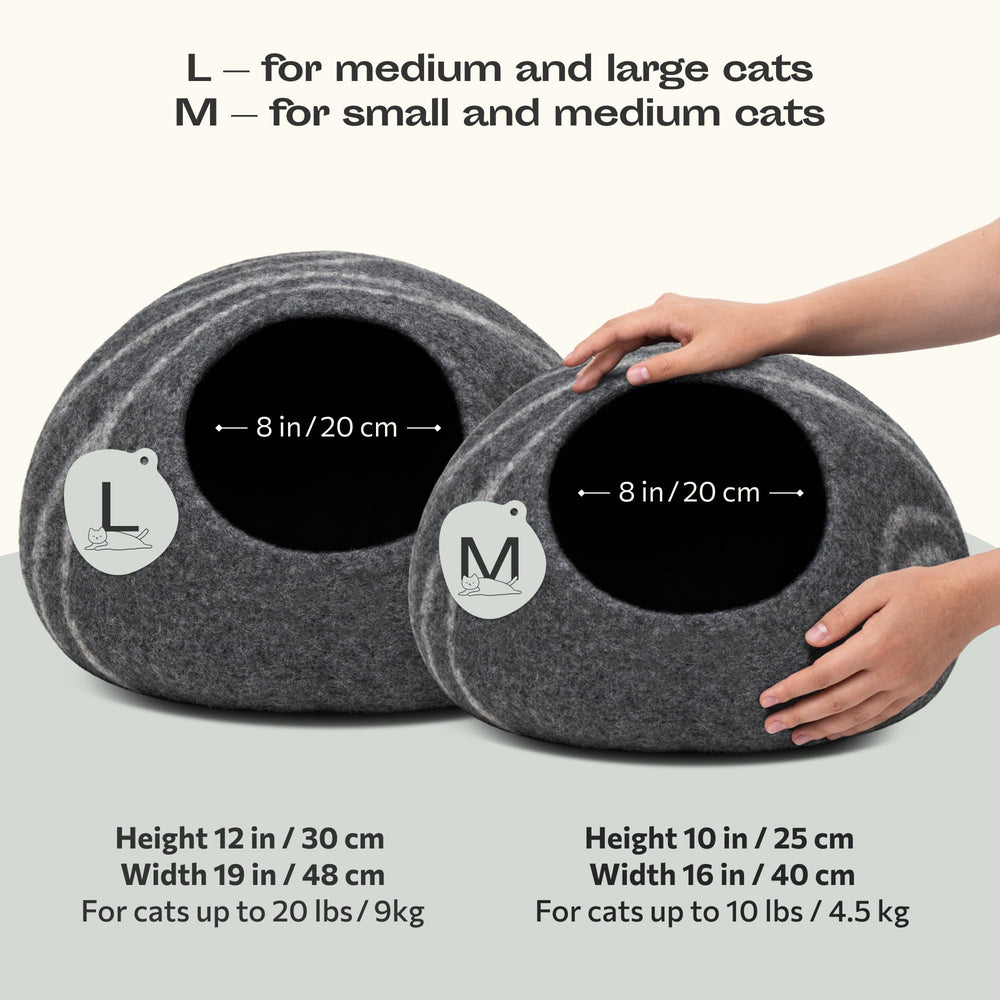 MEOWFIA Cueva para gatos, interior acogedor para esconderse y descansar.