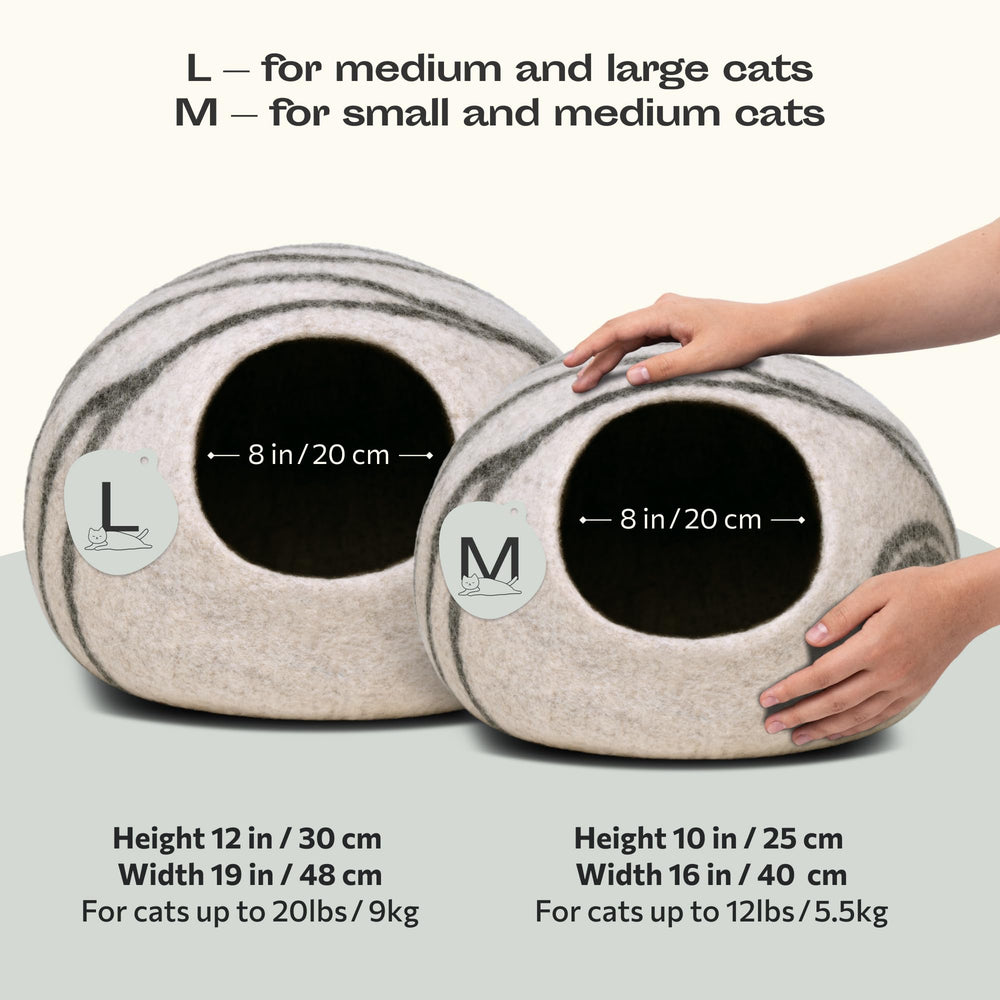 MEOWFIA Cueva para gatos, interior acogedor para esconderse y dormir
