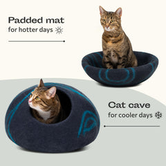 Diseño minimalista de MEOWFIA Cueva para gatos que destaca en cualquier ambiente.