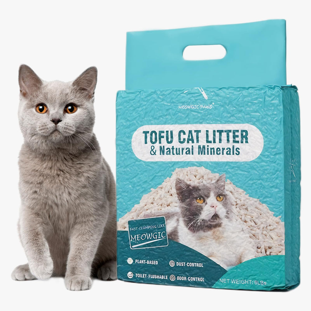 Meowgic Paws: empaque vacuum que mantiene la arena fresca para usar.