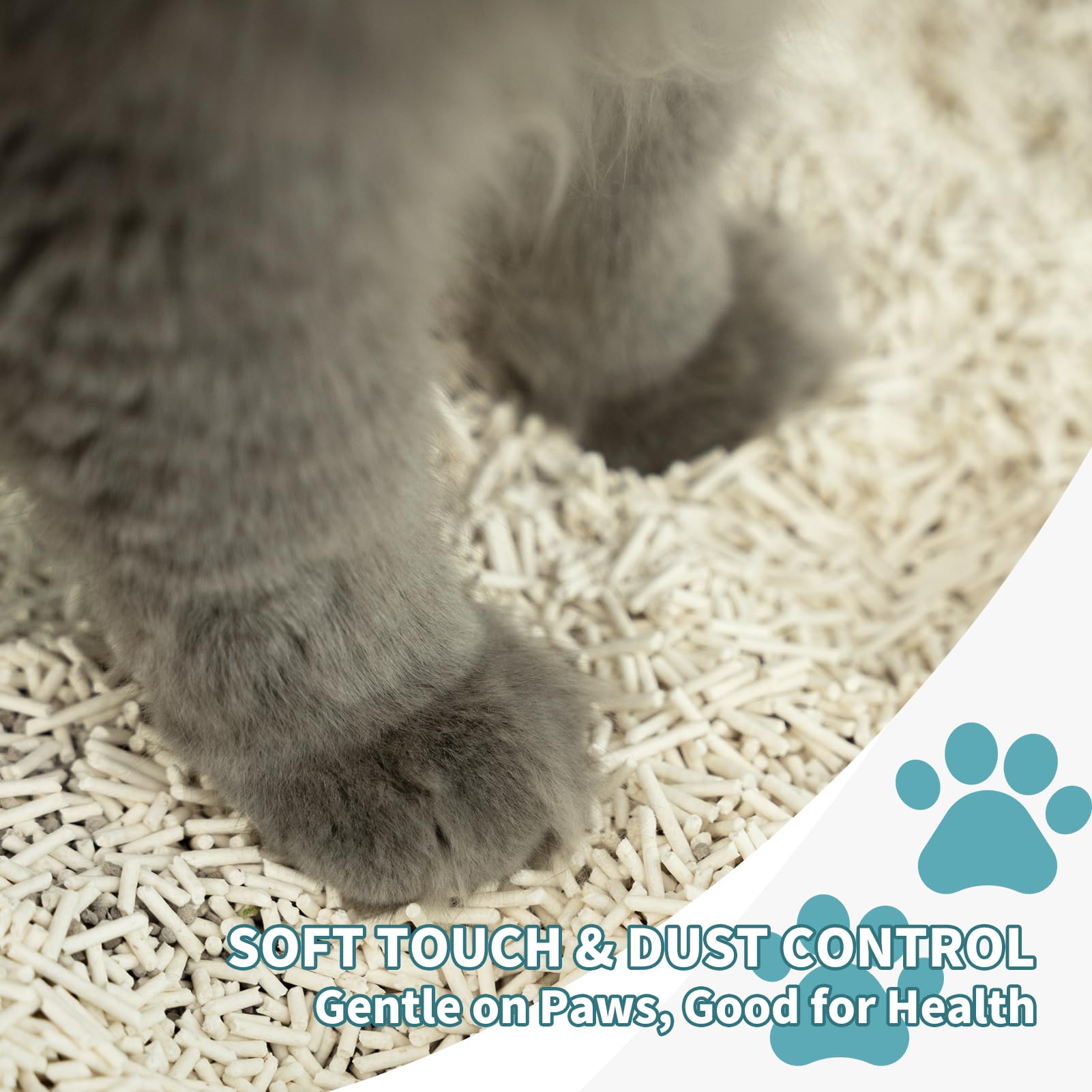 Meowgic Paws mezcla tofu y minerales con carbón para mayor control de olores.