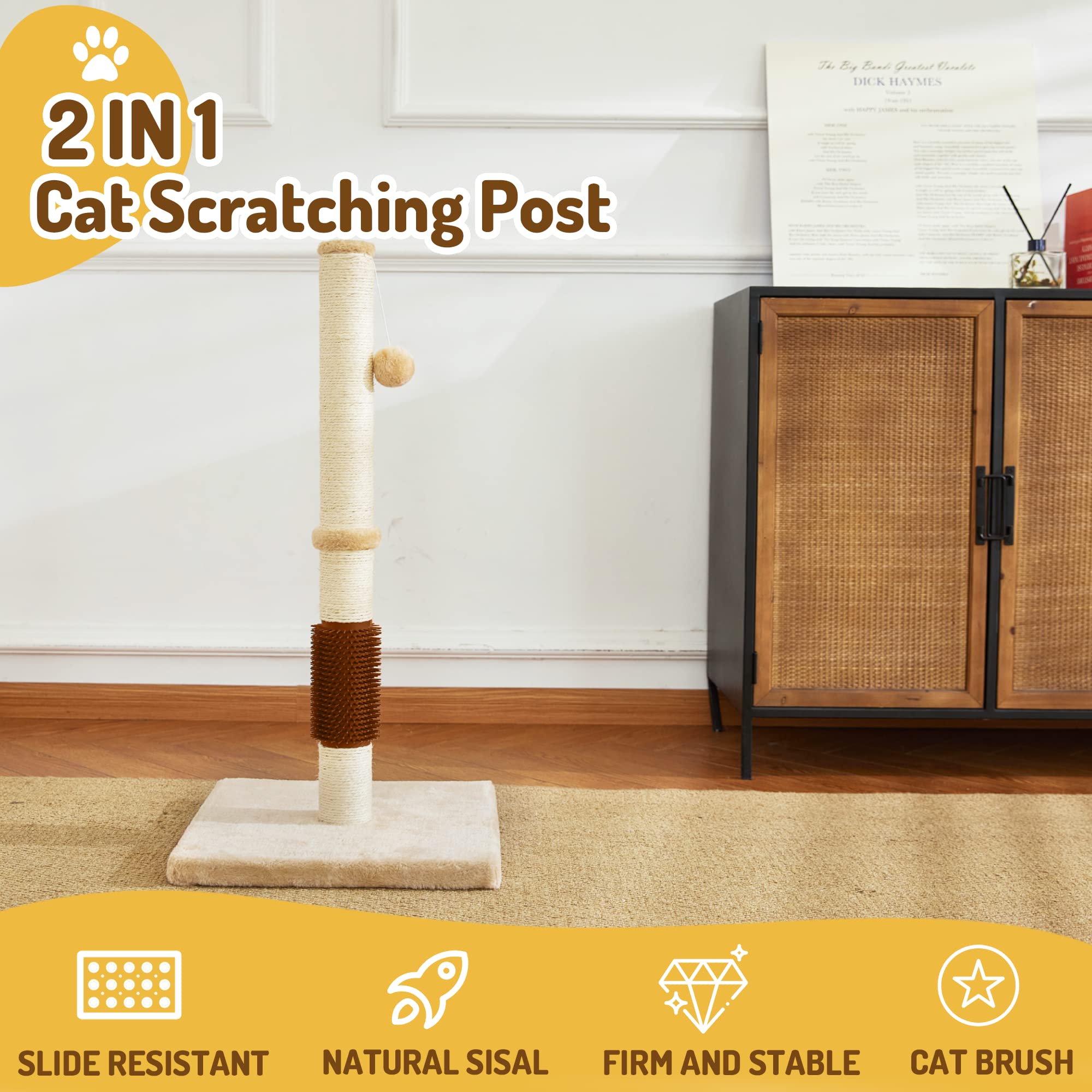 MeowHomm cuerda de sisal natural para rascar y proteger muebles.