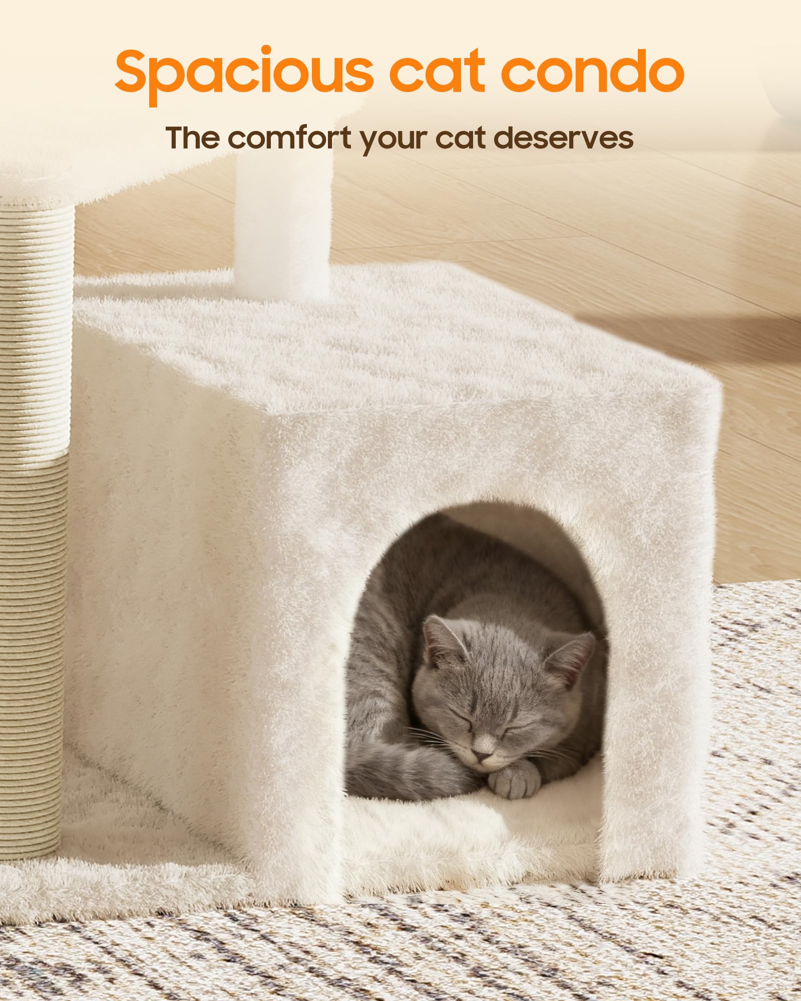 MeowHomm torre para gatos: montaje rápido para disfrutar en minutos