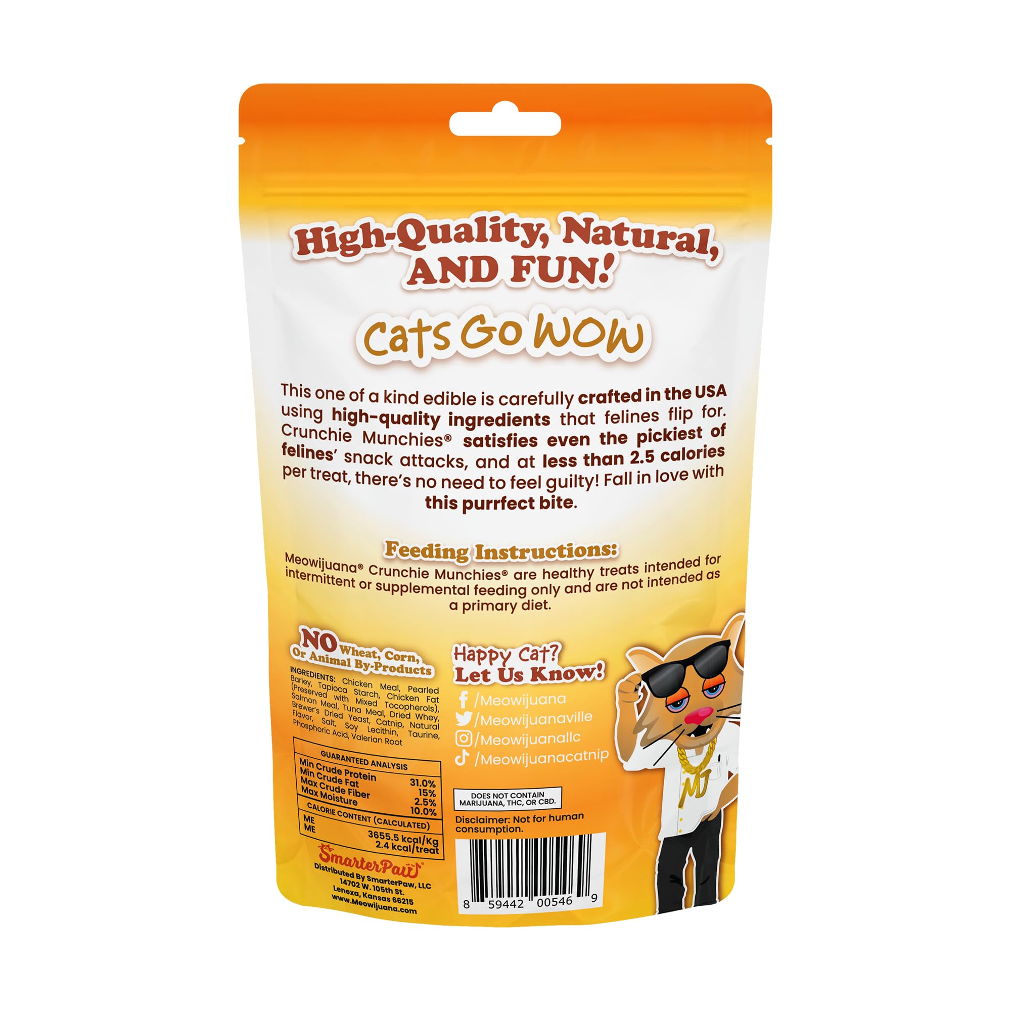 Meowijuana Crunchie Munchies ideal como recompensa de entrenamiento