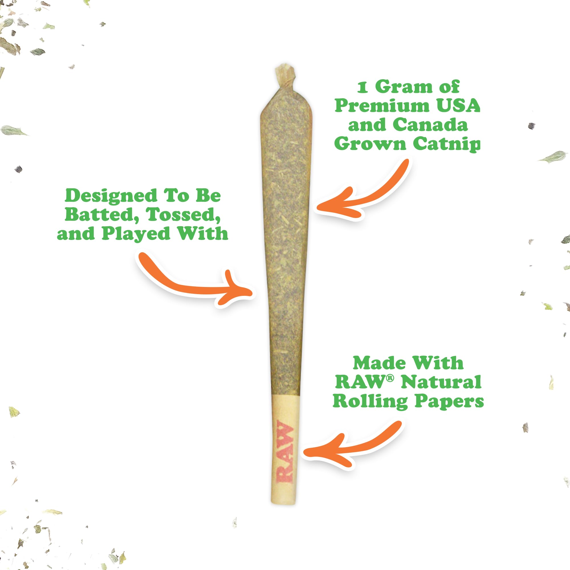 Meowijuana: conos de hierba gatera de 1 g cada uno para estimulación.